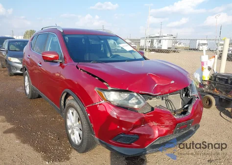 2015 Nissan Rogue Sv z USA, uszkodzony, nr VIN KNMAT2MT2FP558900